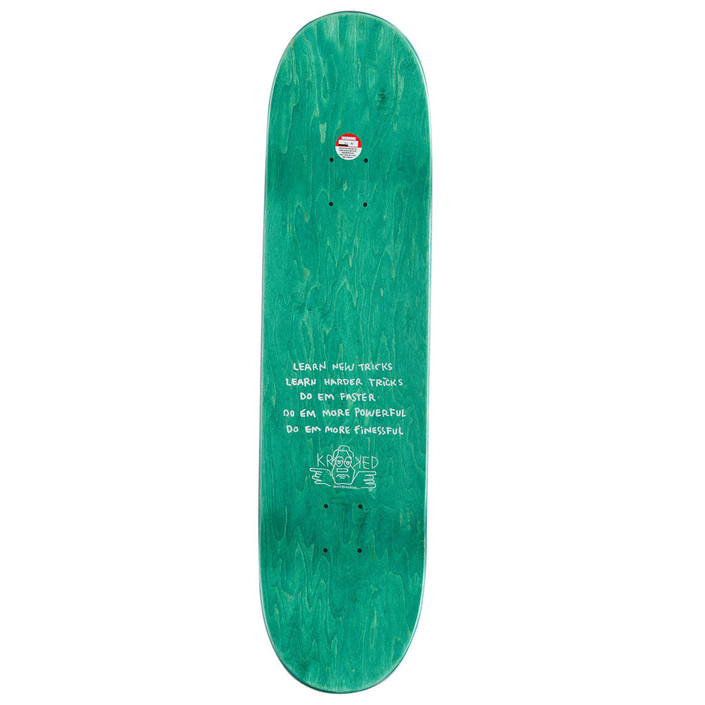 Krooked Team Eyes Skateboard Complete - Yellow II - 8.06"