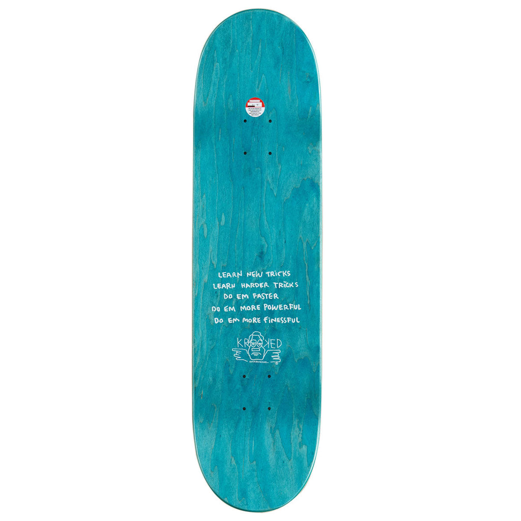 Krooked Team Eyes Skateboard Deck - Red - 8.38"