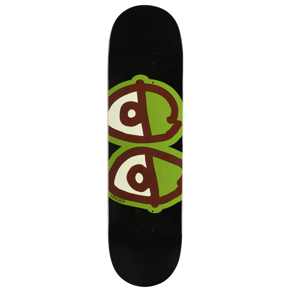 Krooked Team Eyes Skateboard Deck - Black - 8.50"