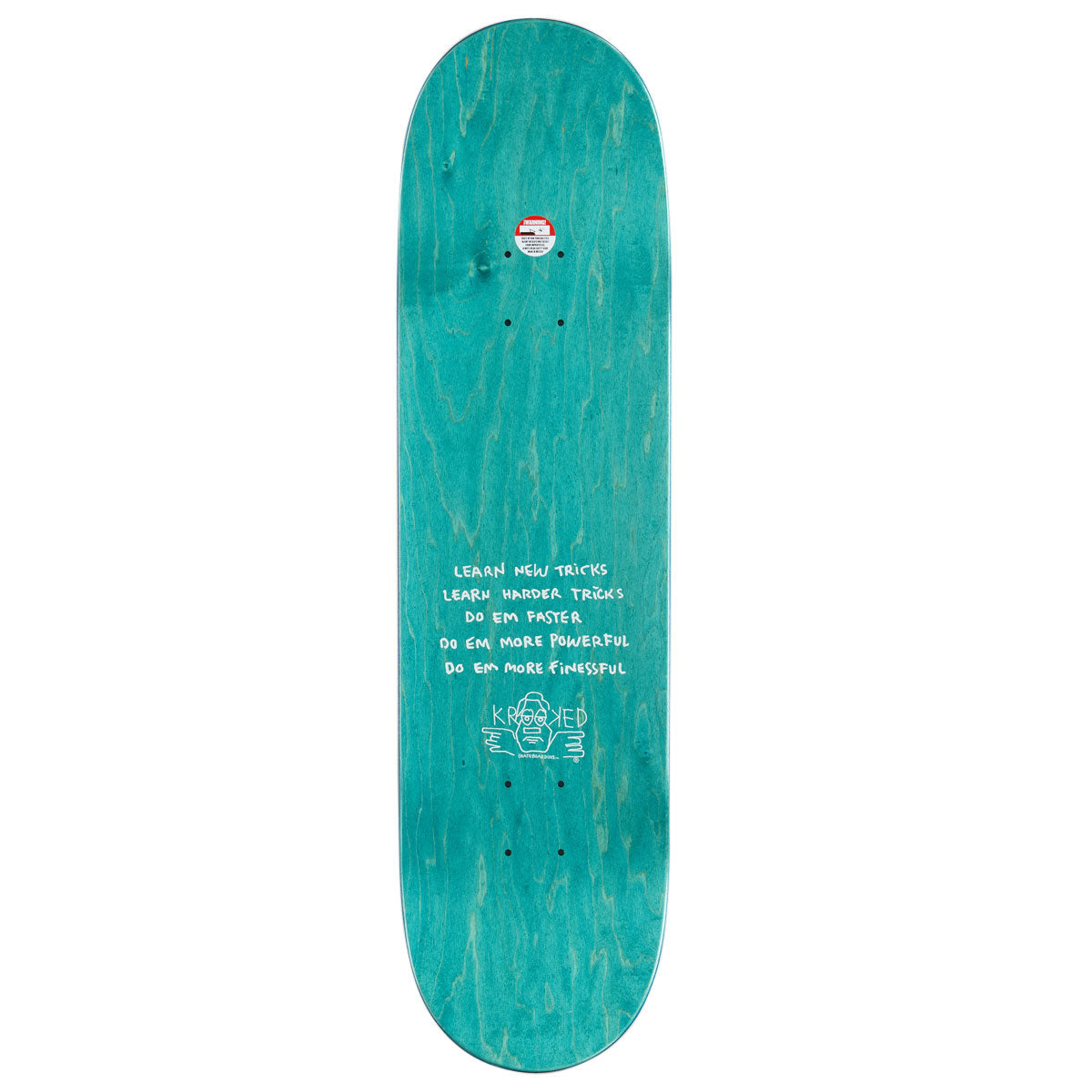 Krooked Team Eyes Skateboard Complete - Black - 8.50"