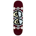 Krooked Team Eyes Skateboard Complete - Maroon - 8.75"