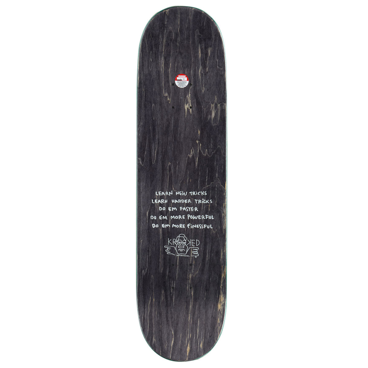 Krooked Easy Rider Moonsmile Skateboard Deck - Maroon - 8.25"