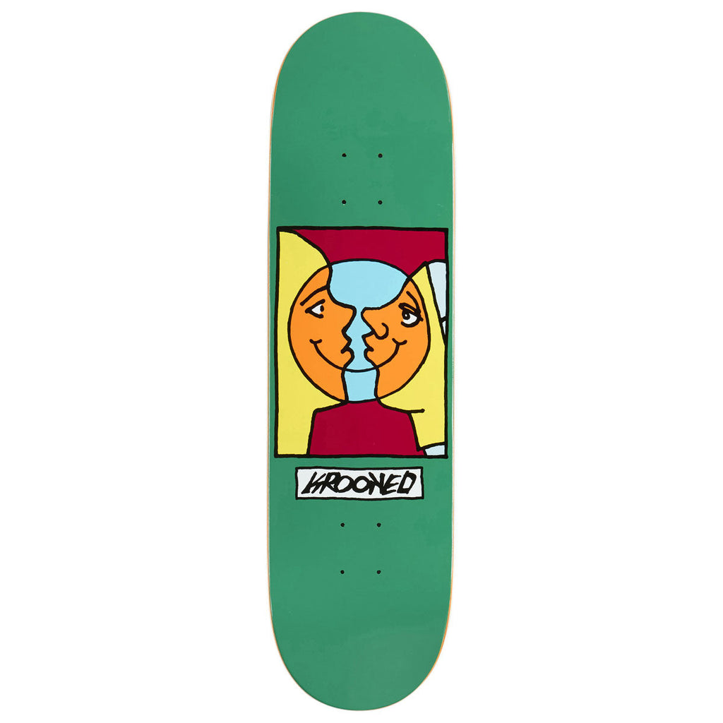 Krooked Easy Rider Moonsmile Skateboard Deck - Green - 8.38"