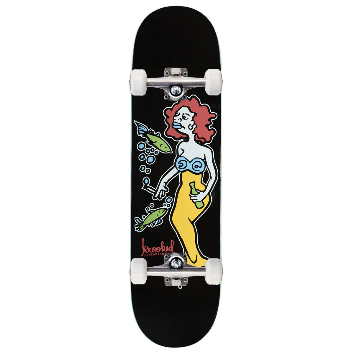 Krooked DBX Team Mermaid Skateboard Complete - Black - 8.25"