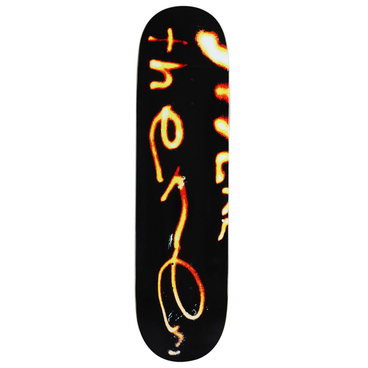 There Team Burning Skateboard Deck - Black - 8.25"