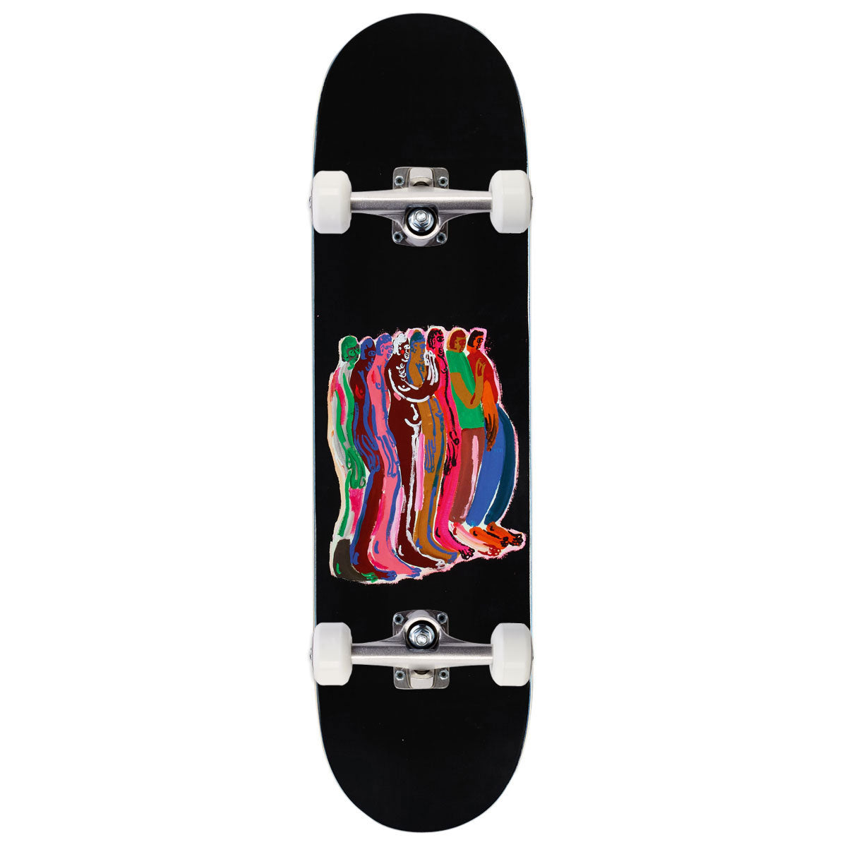 There Team Free In The Night Skateboard Complete - Black - 8.38"