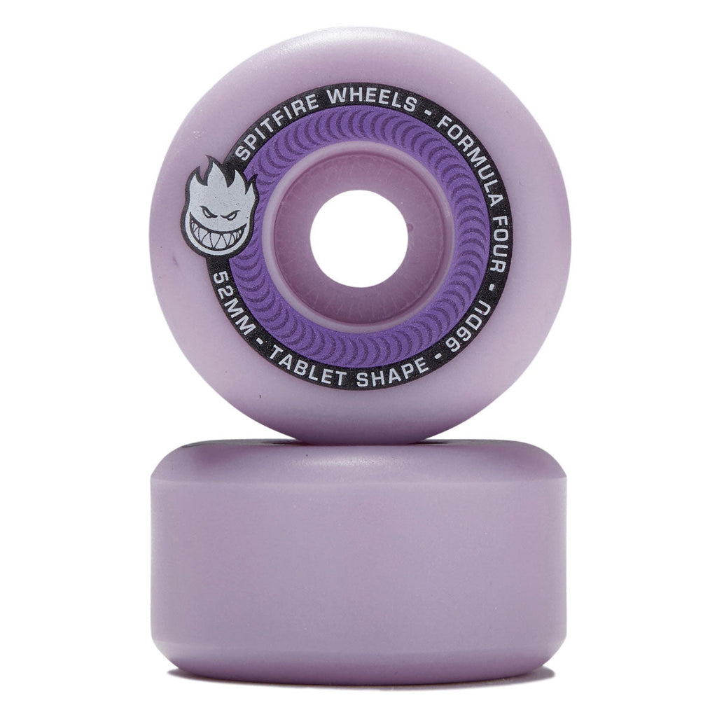 Spitfire F4 99d Team Tablet Colors Skateboard Wheels - Lavender - 52mm