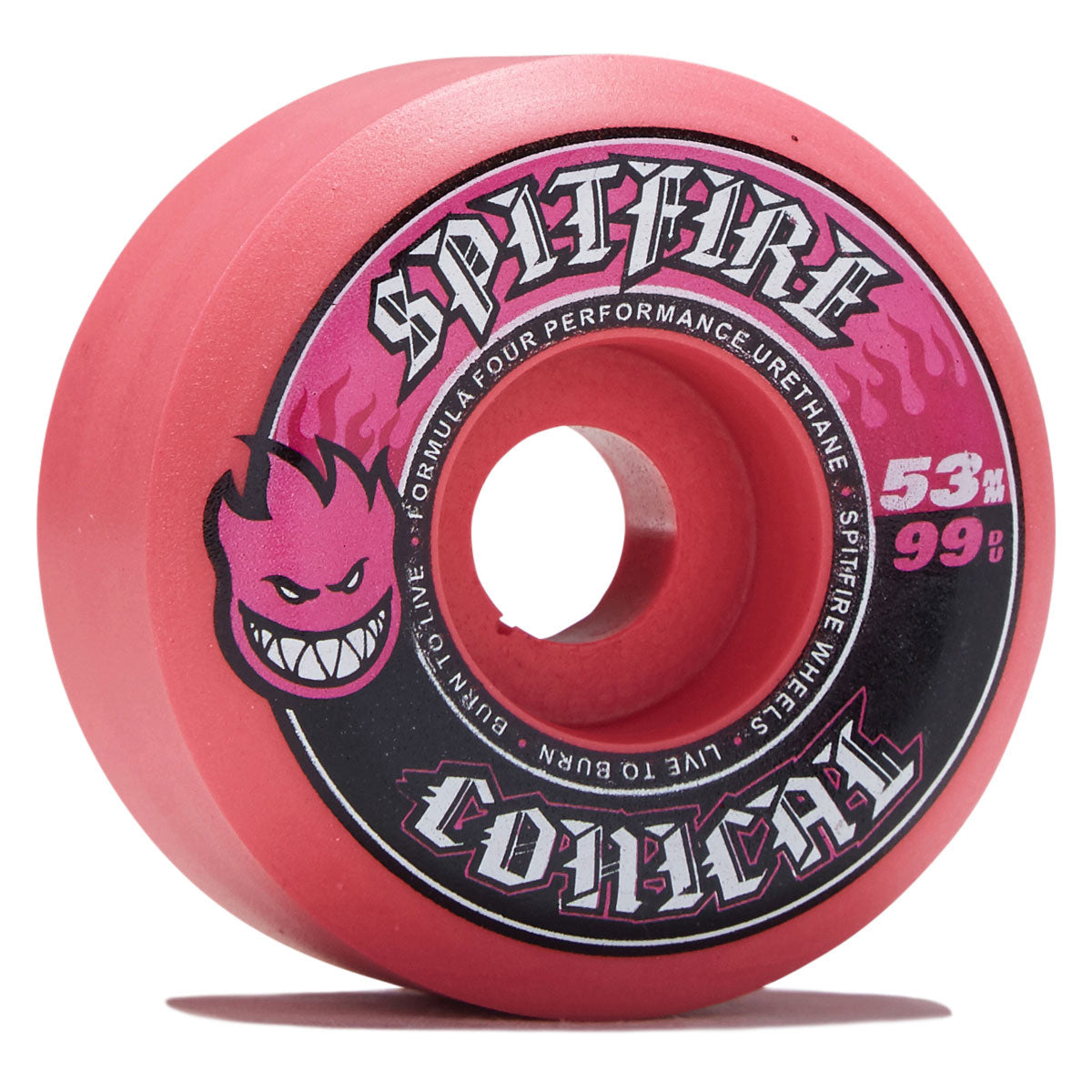 Spitfire F4 99d Team Conical Colors Skateboard Wheels - Pink - 53mm