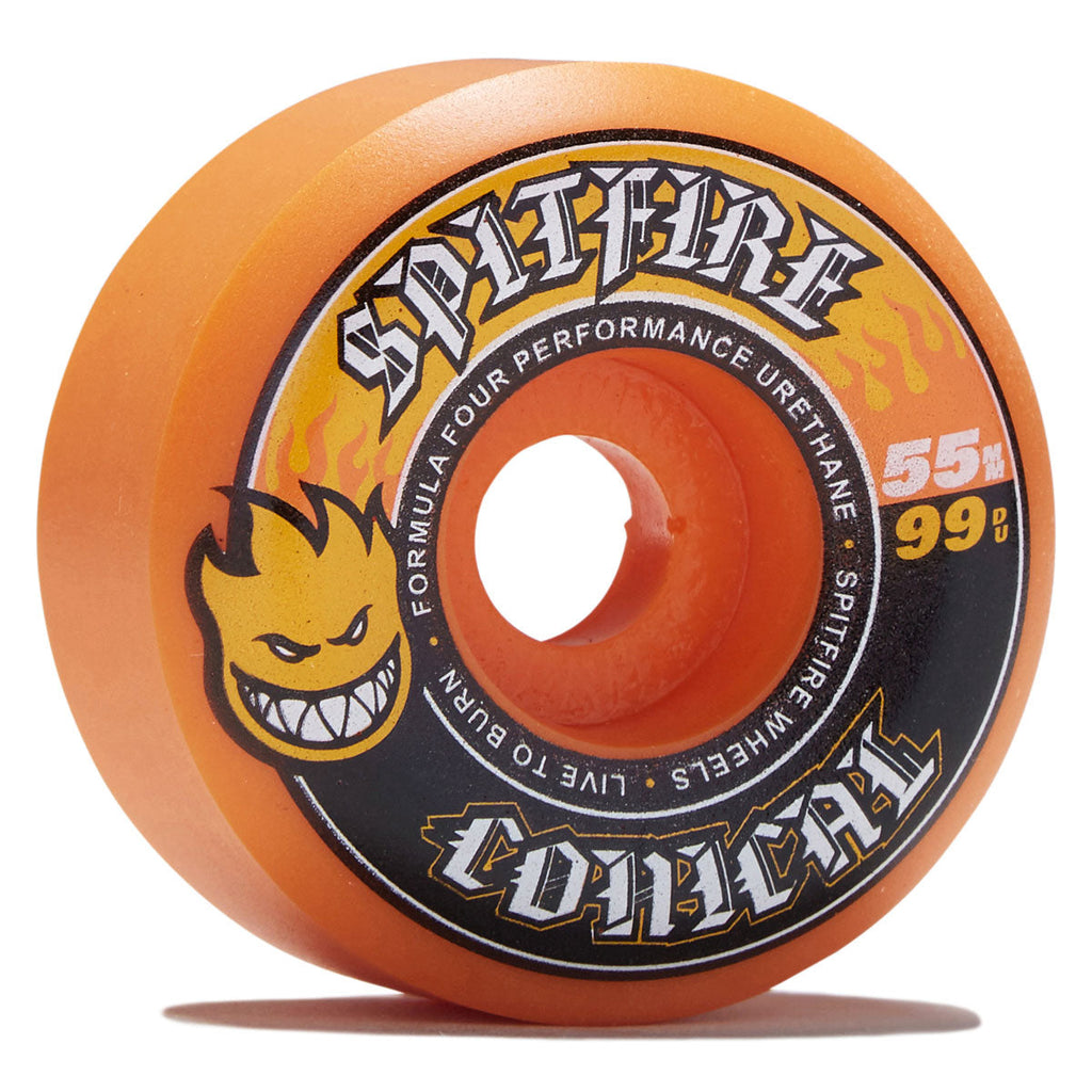 Spitfire F4 99d Team Conical Colors Skateboard Wheels - Orange - 55mm
