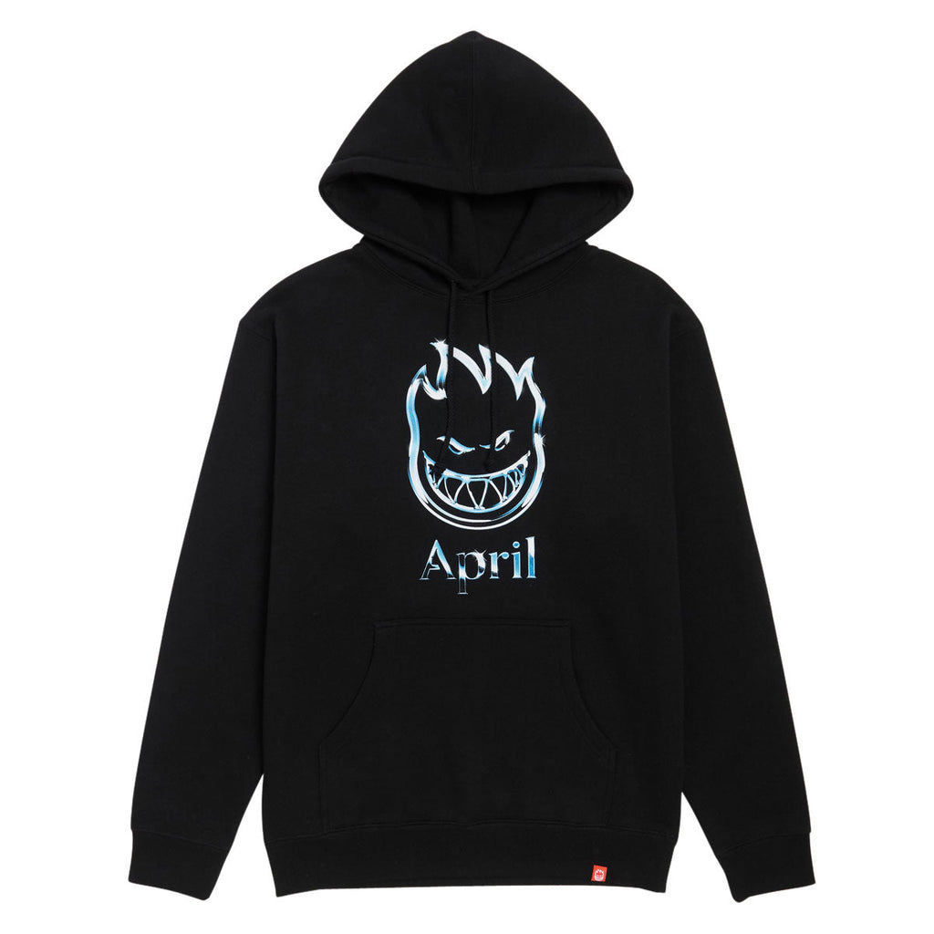 Spitfire x April Chrome Bighead Hoodie - Black