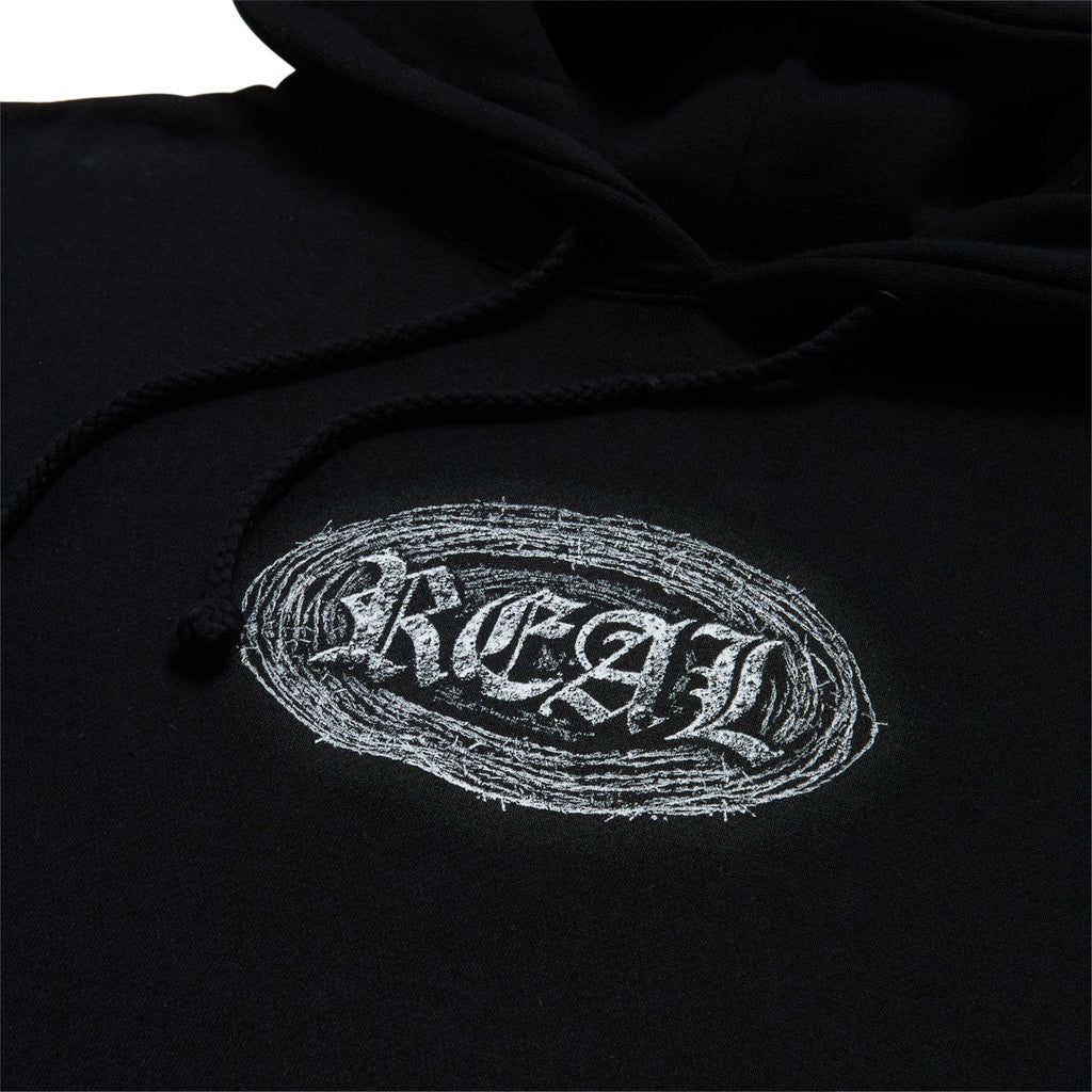 Real Barbed Oval Hoodie - Black