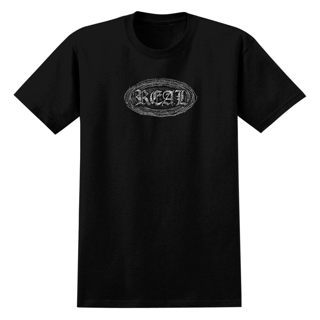 Real Barbed Oval T-Shirt - Black
