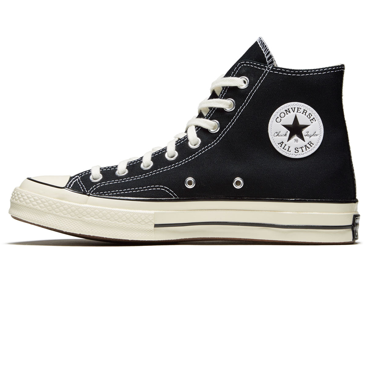Converse Chuck 70 Hi Shoes - Black/Black/Egret