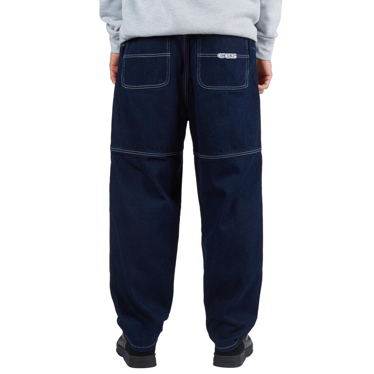 CCS 4x4 Reinforced Baggy Taper Denim Jeans - Overdyed Navy