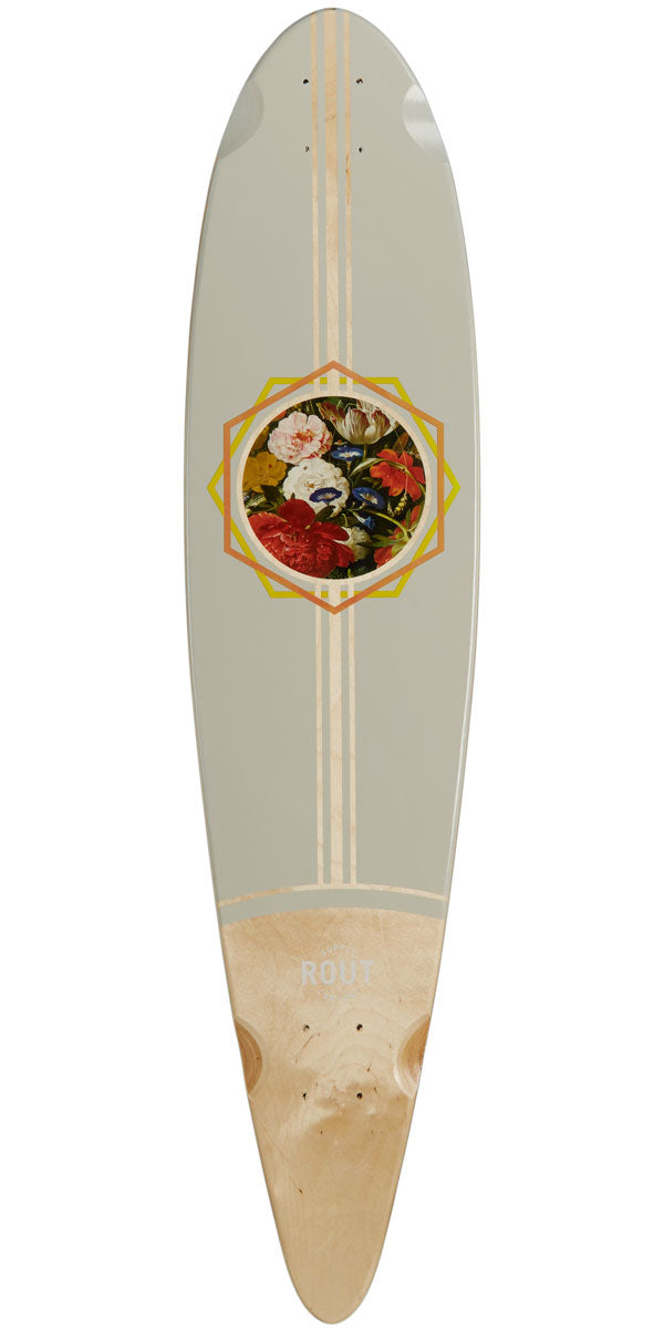 Rout Floral Pintail Longboard Deck