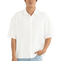 Rhythm Leads Relaxed Check Shirt - White