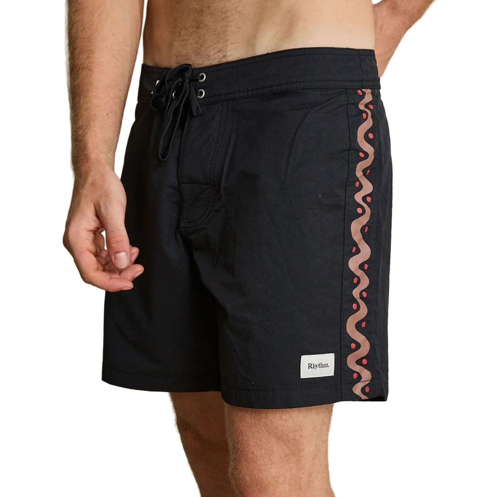 Rhythm Snake Trials Boardshorts - Black
