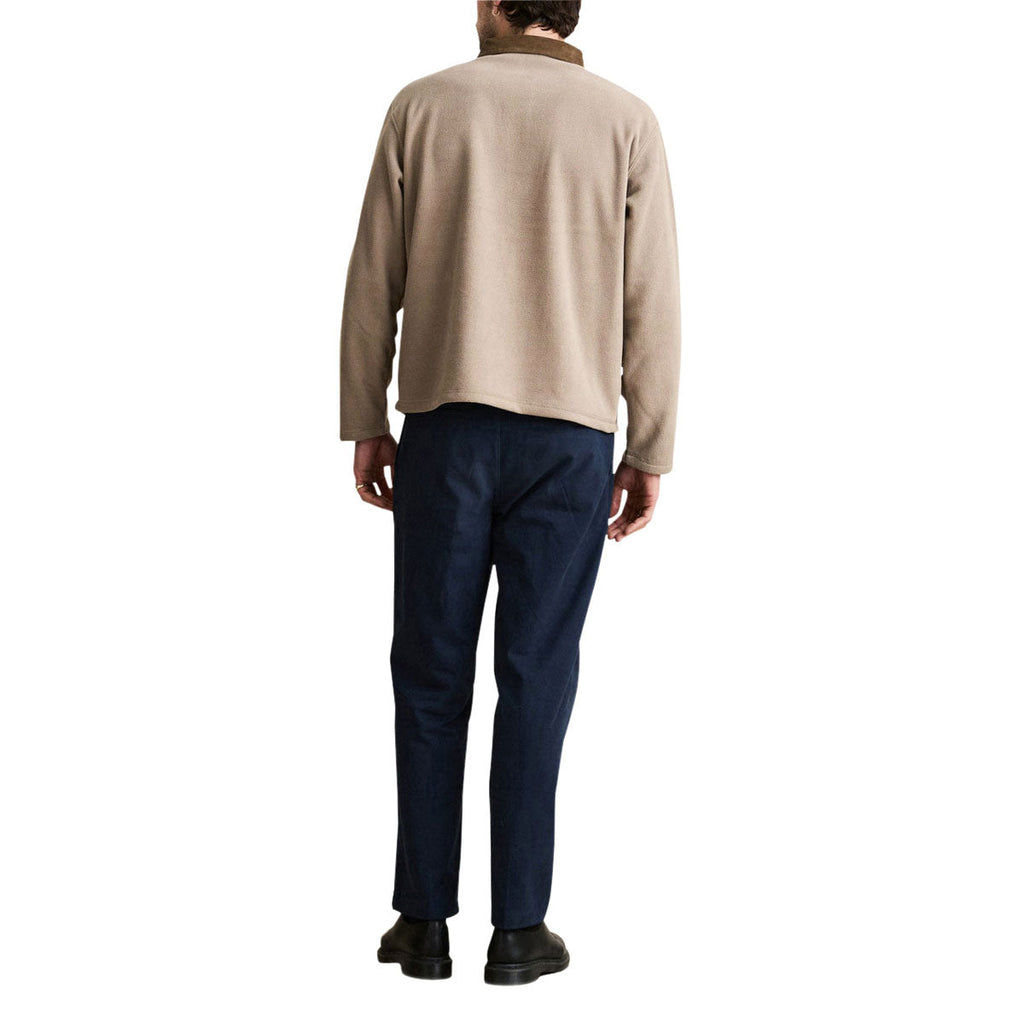 Rhythm Ladder Polar Long Sleeve Polo Shirt - Stone