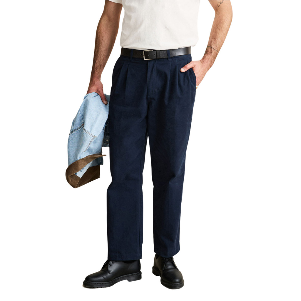 Rhythm Twill Pressed Trouser Pants - Navy