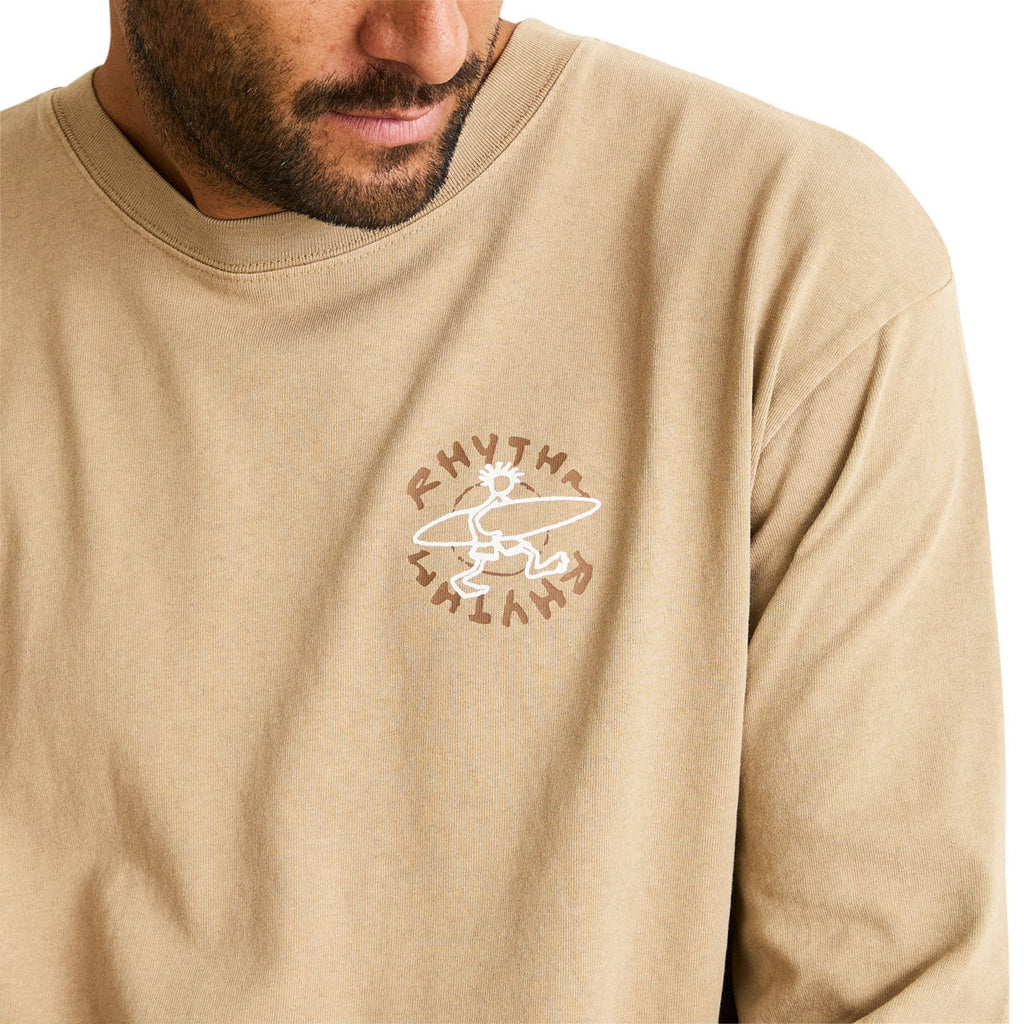 Rhythm Jaunt Vintage Long Sleeve T-Shirt - Macadamia