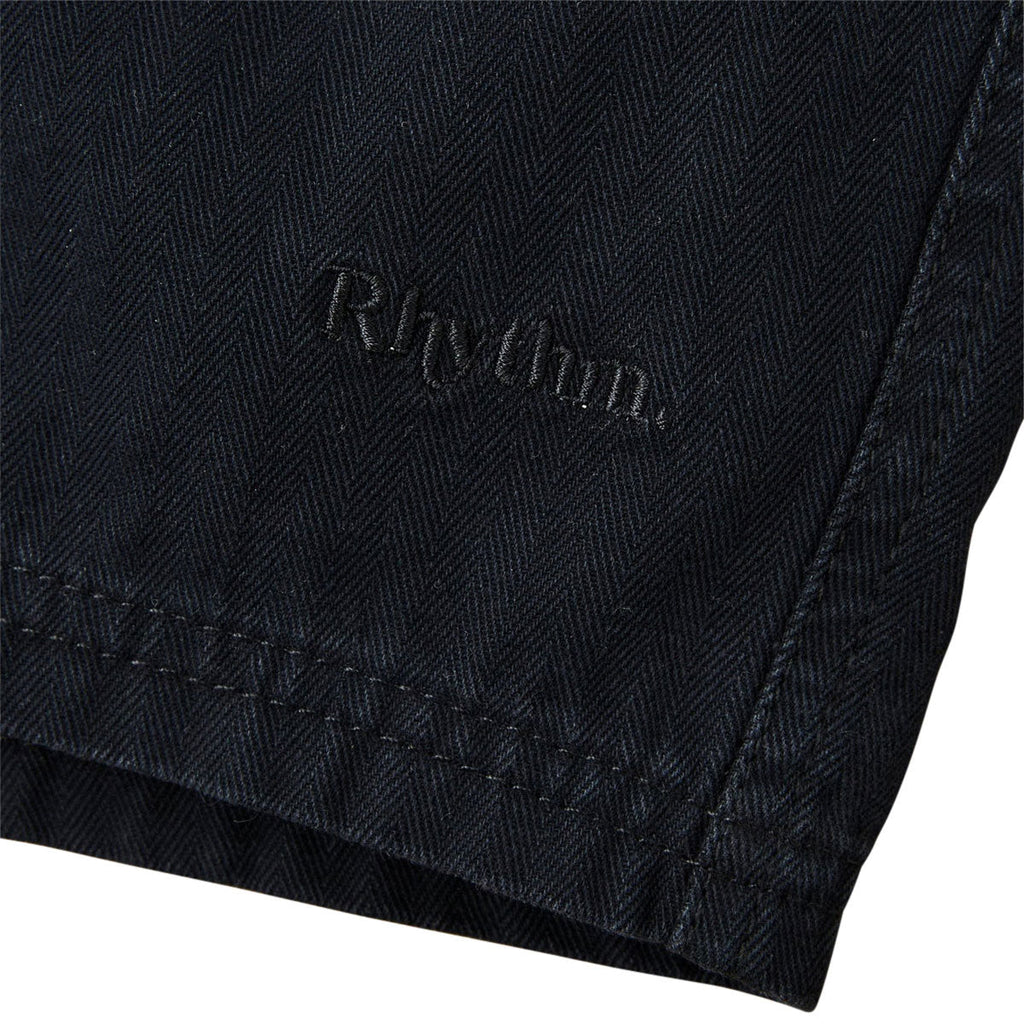 Rhythm Haight Herringbone Shorts - Vintage Black