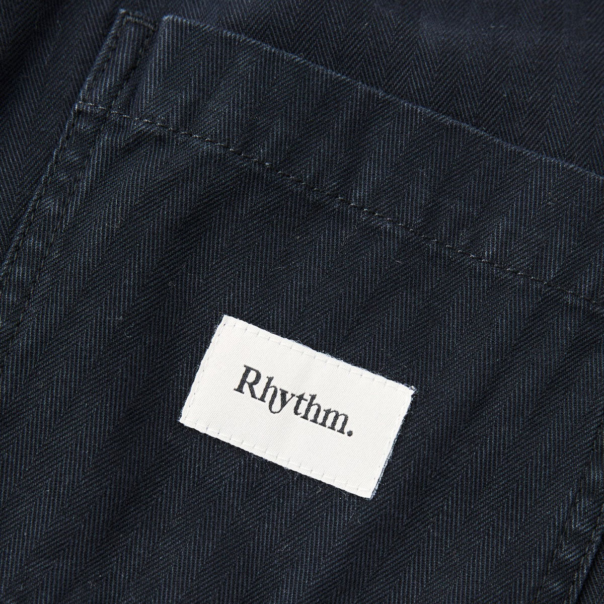 Rhythm Haight Herringbone Shorts - Vintage Black