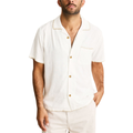 Rhythm Linen Whip Stitch Shirt - Vintage White
