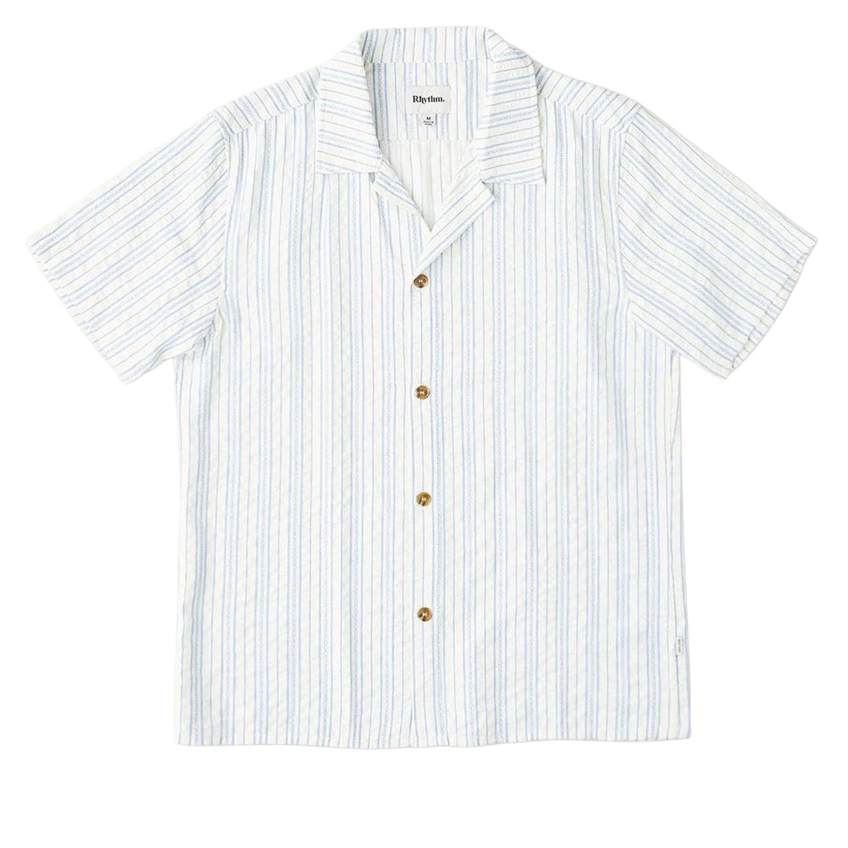 Rhythm Novelty Stripe Shirt - White