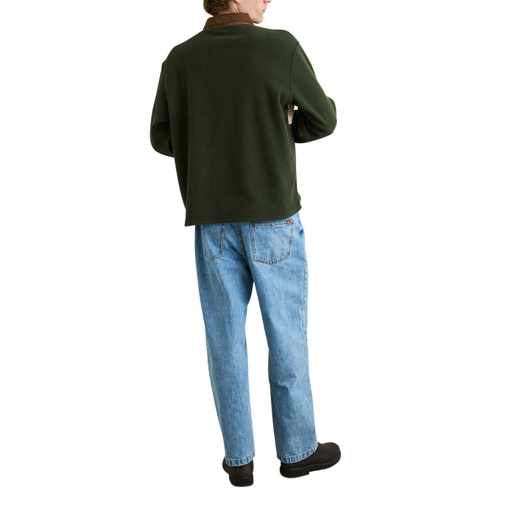 Rhythm Awake Polar Fleece Polo Sweatshirt - Forest