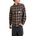 Rhythm Alex Check Long Sleeve Shirt - Chestnut