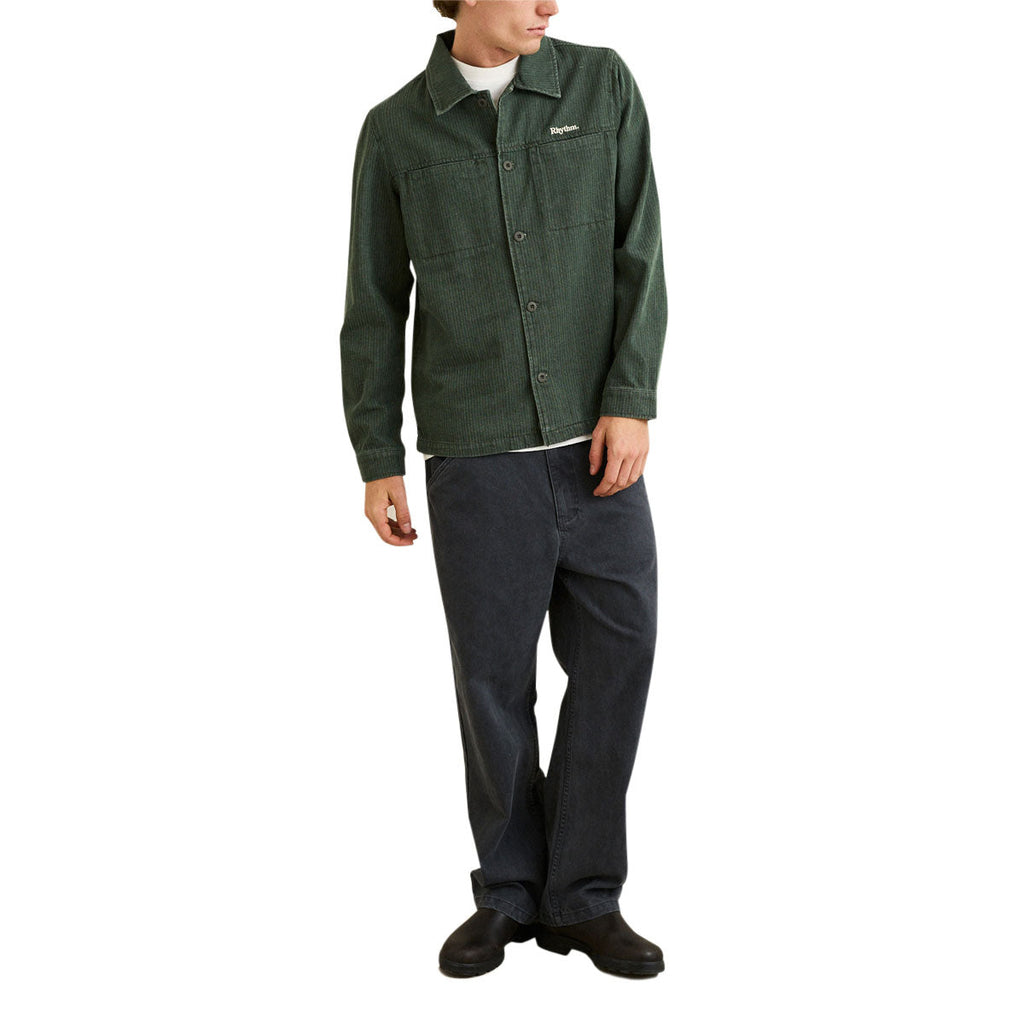 Rhythm Harlan Long Sleeve Shirt - Olive