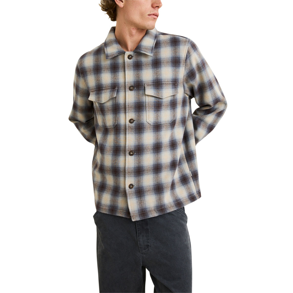 Rhythm Polar Bond Long Sleeve Flannel Shirt - Smoke