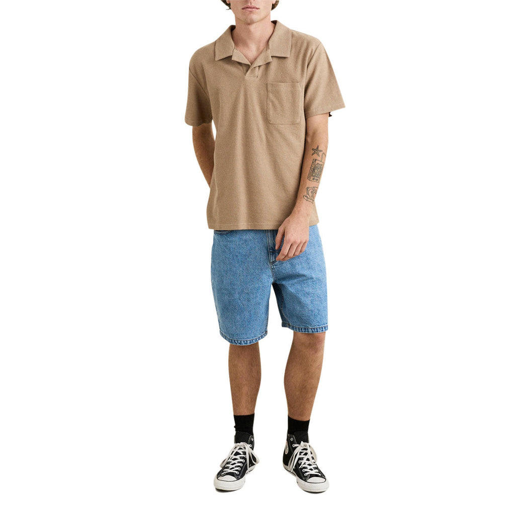 Rhythm Vintage Terry Polo Shirt - Incense