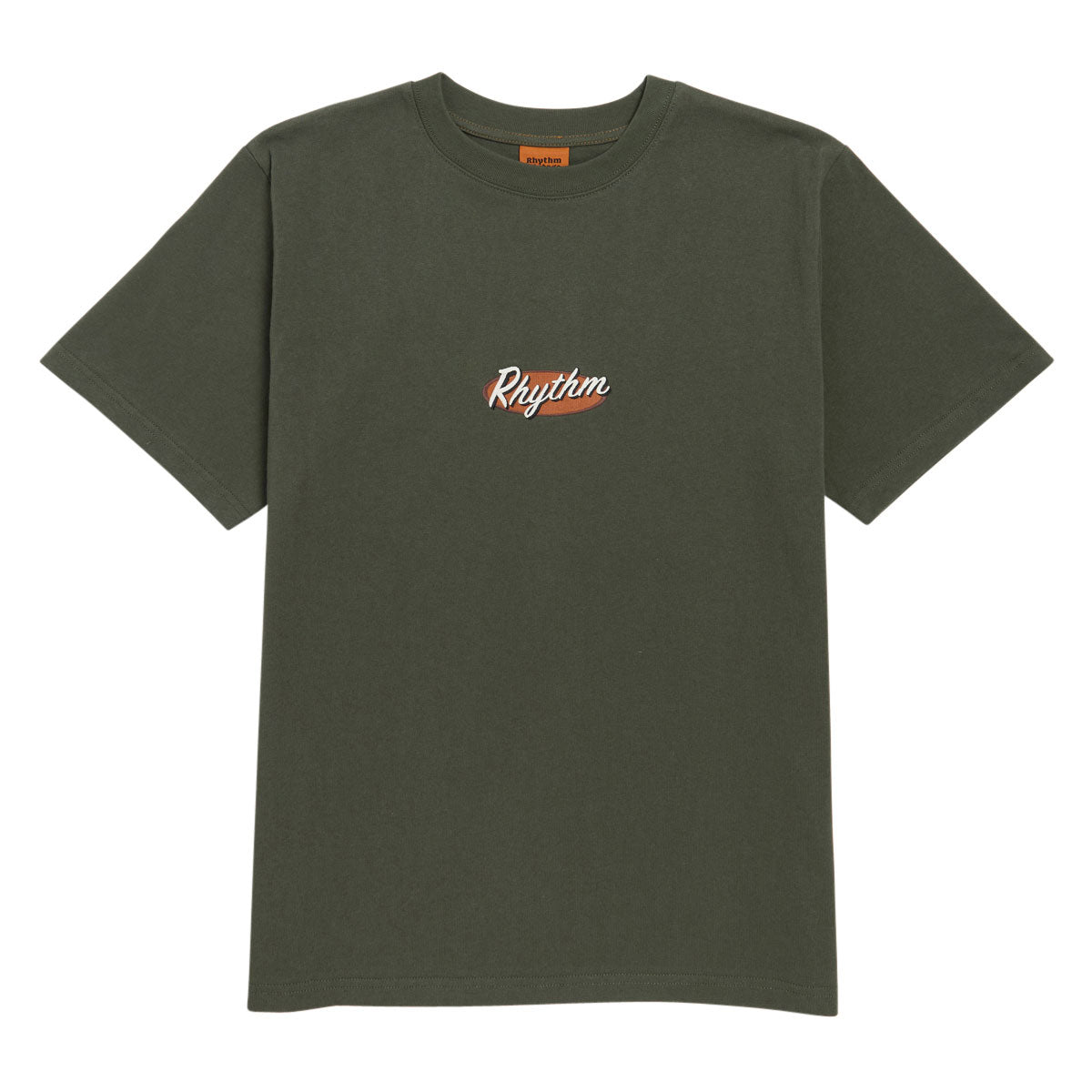 Rhythm Hallmark Heavy Vintage Embroidered T-Shirt - Silver Pine