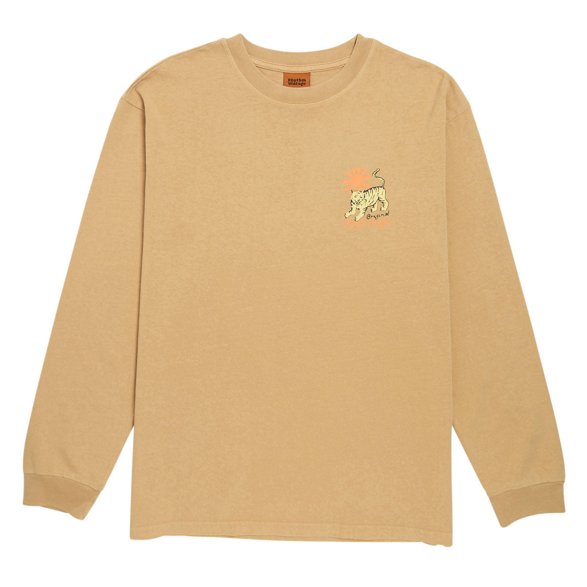 Rhythm Tiger Vintage Long Sleeve T-Shirt - Sand