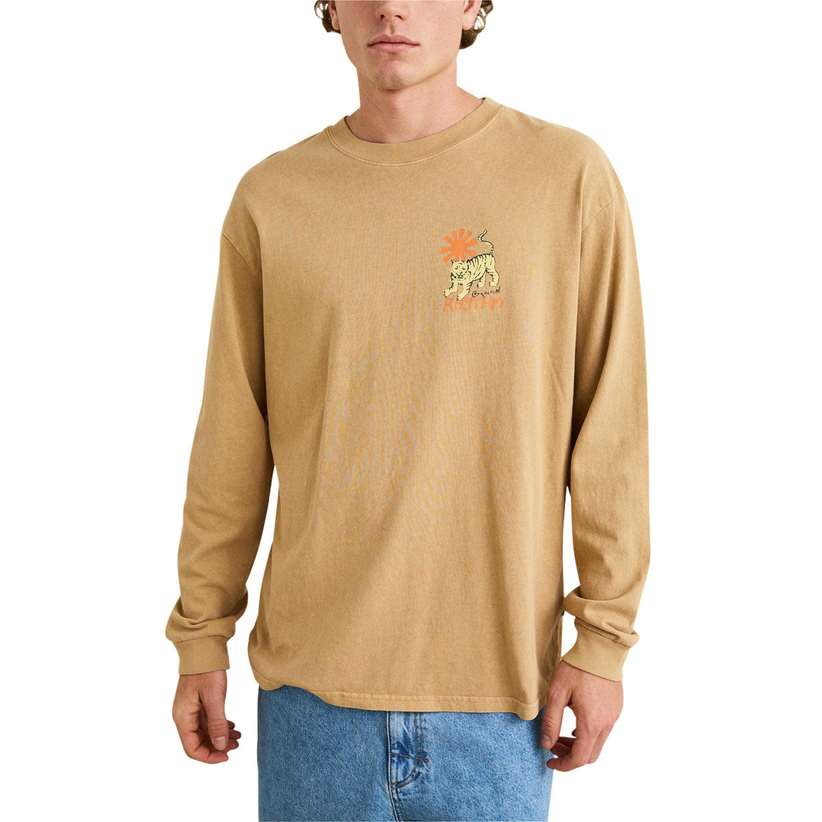 Rhythm Tiger Vintage Long Sleeve T-Shirt - Sand