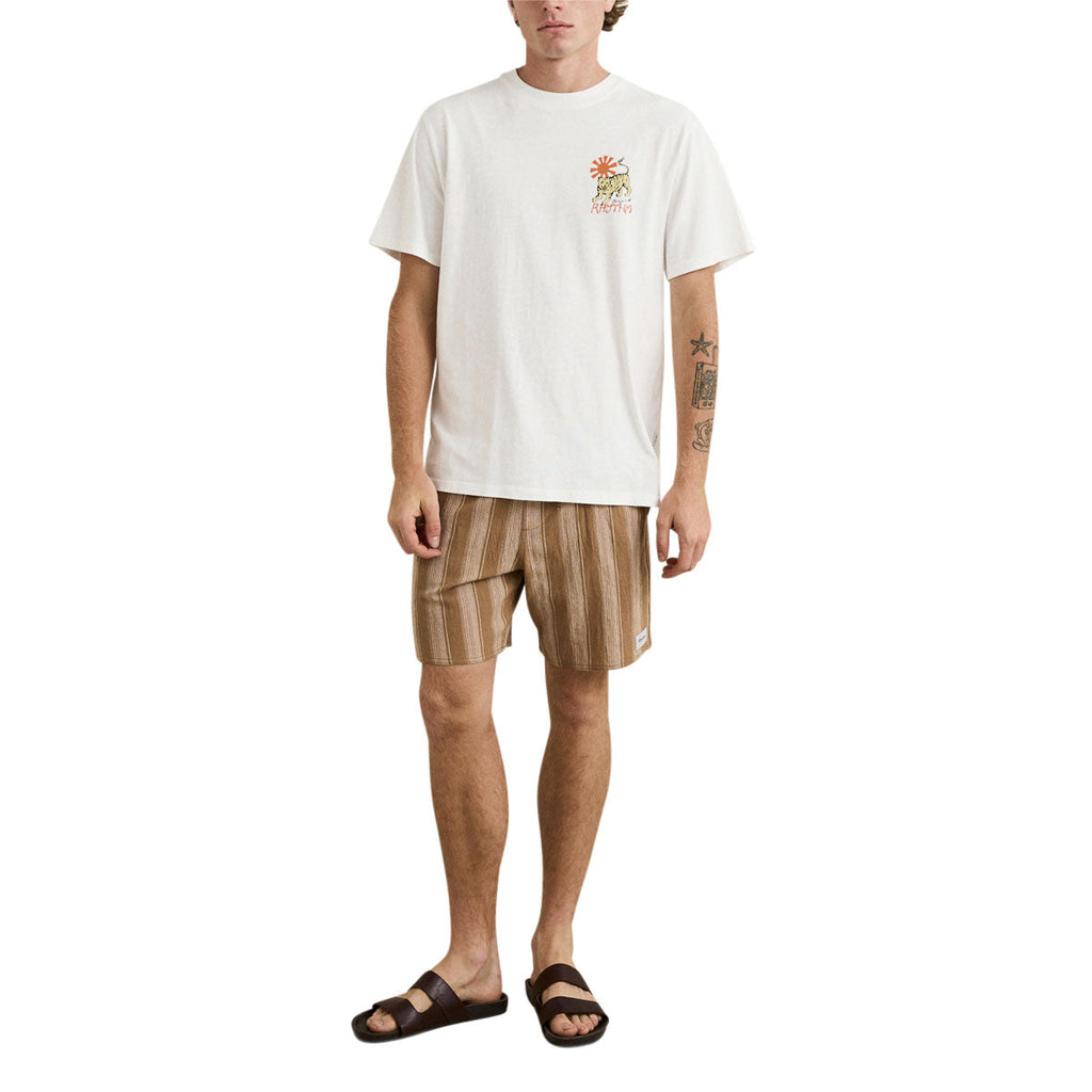 Rhythm Jacquard Stripe Jam Shorts - Sand