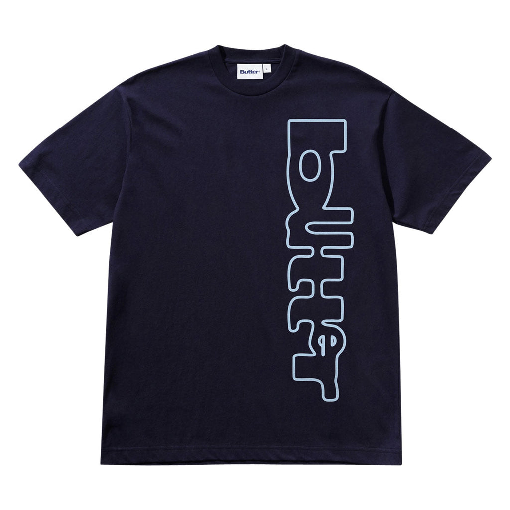 Butter Goods Warped T-Shirt - Navy