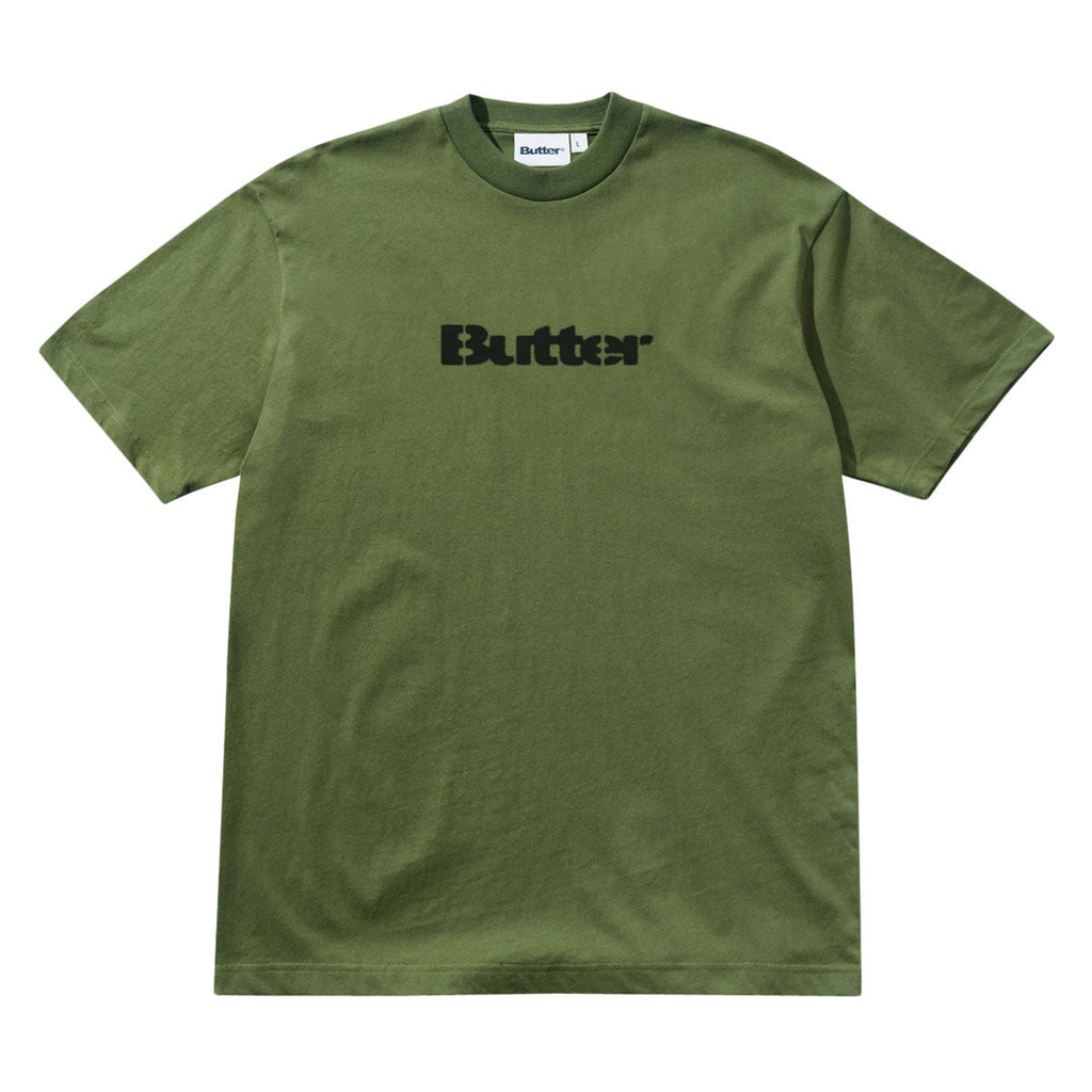 Butter Goods Stencil Logo T-Shirt - Army