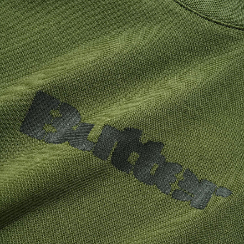 Butter Goods Stencil Logo T-Shirt - Army