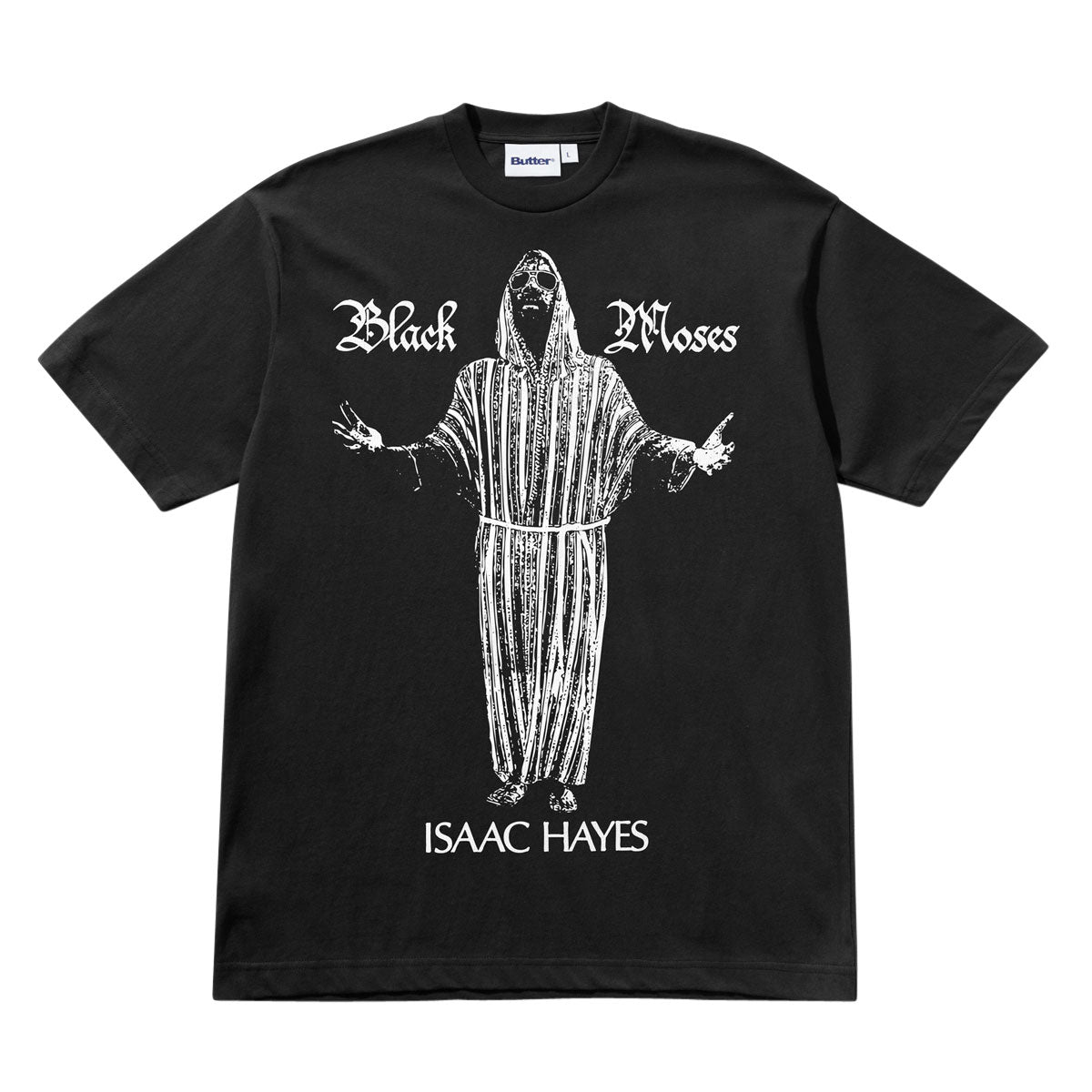 Butter Goods Black Moses T-Shirt - Washed Black