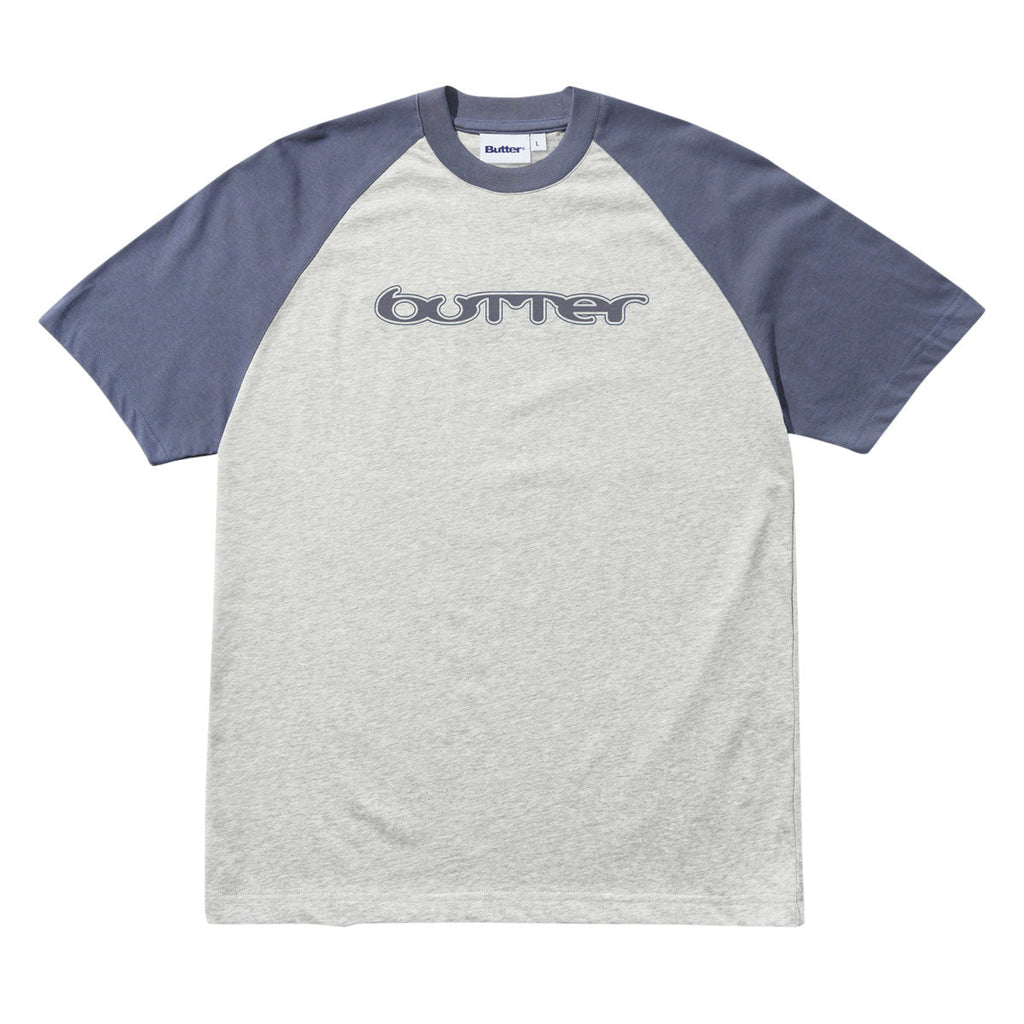 Butter Goods Witness Raglan T-Shirt - Slate/Ash