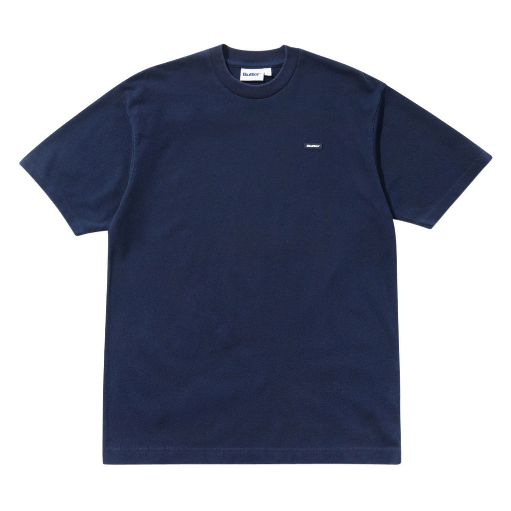 Butter Goods Pique T-Shirt - Dark Blue