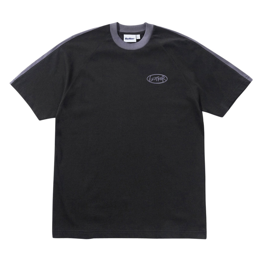 Butter Goods Abseil Panel T-Shirt - Black/Slate