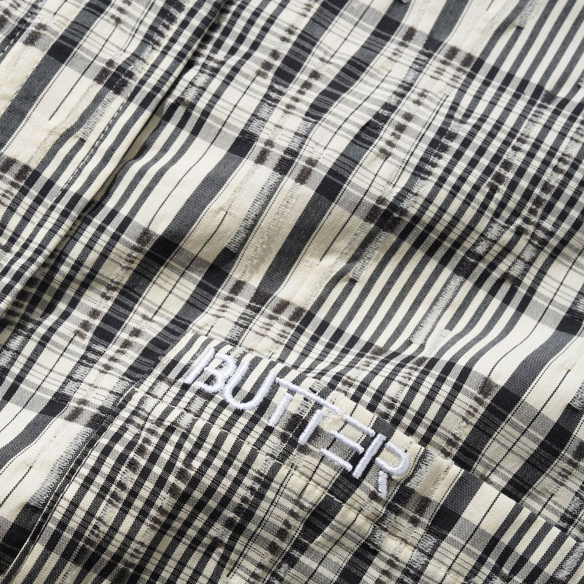 Butter Goods Spring Shirt - Black/Cream