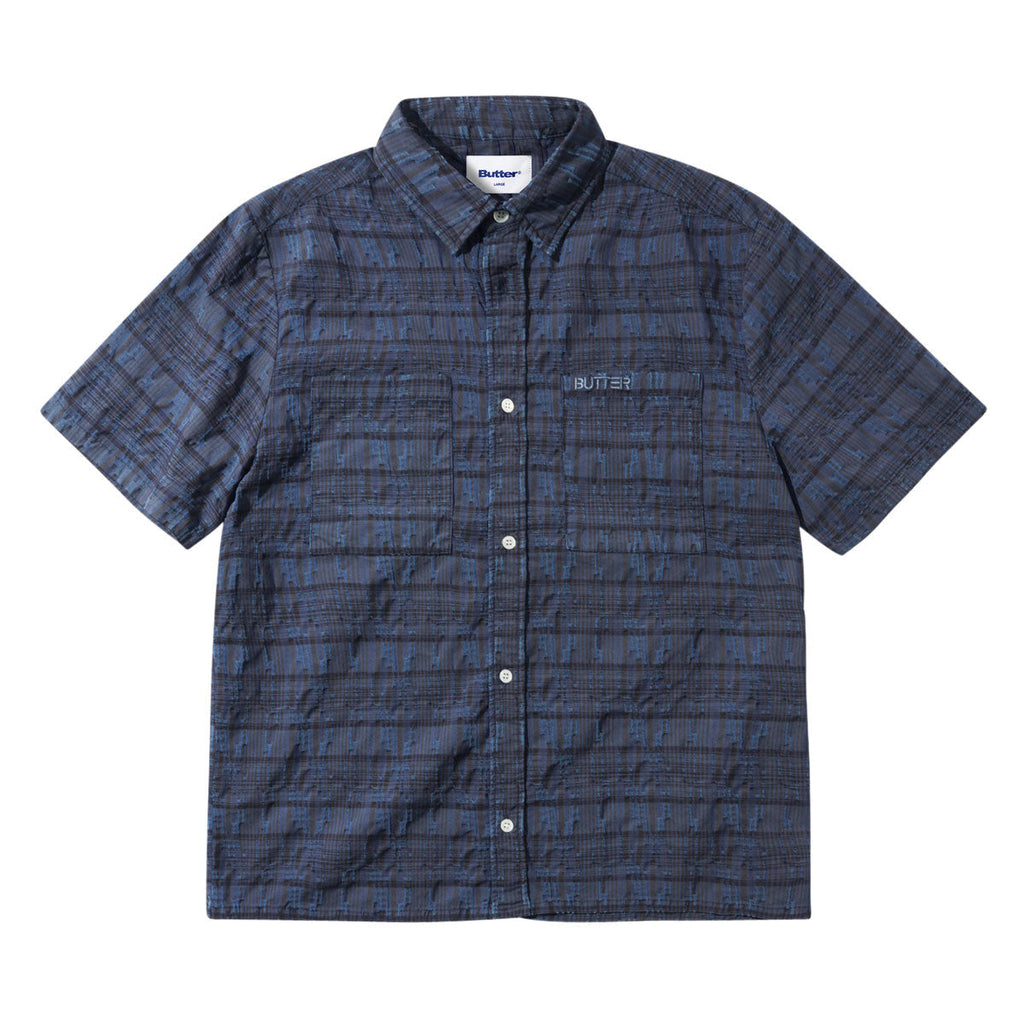Butter Goods Spring Shirt - Overdye Navy