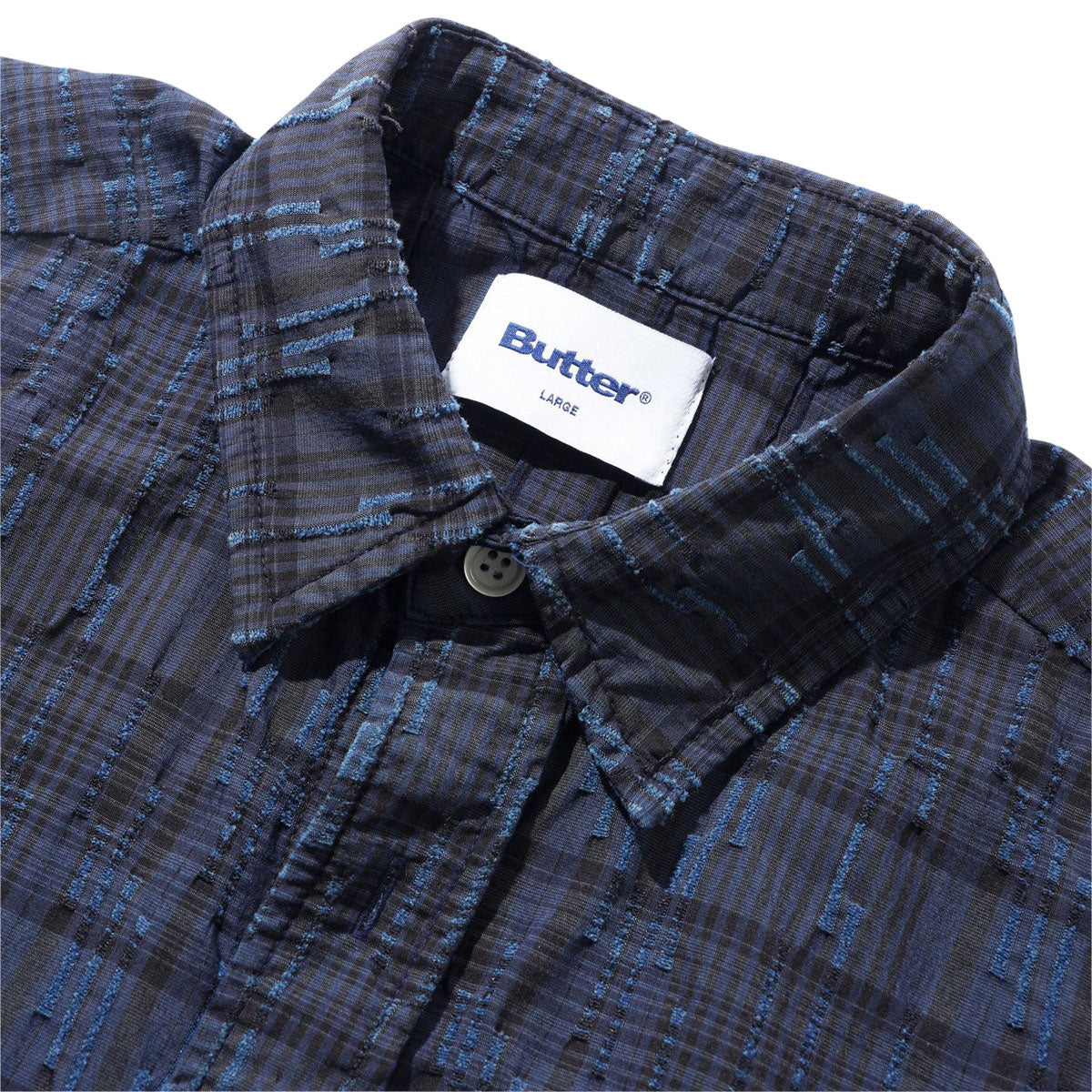 Butter Goods Spring Shirt - Overdye Navy