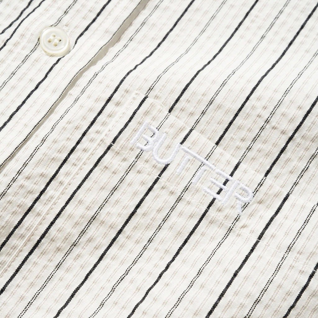 Butter Goods Seersucker Long Sleeve Shirt - White