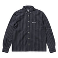 Butter Goods Seersucker Long Sleeve Shirt - Navy