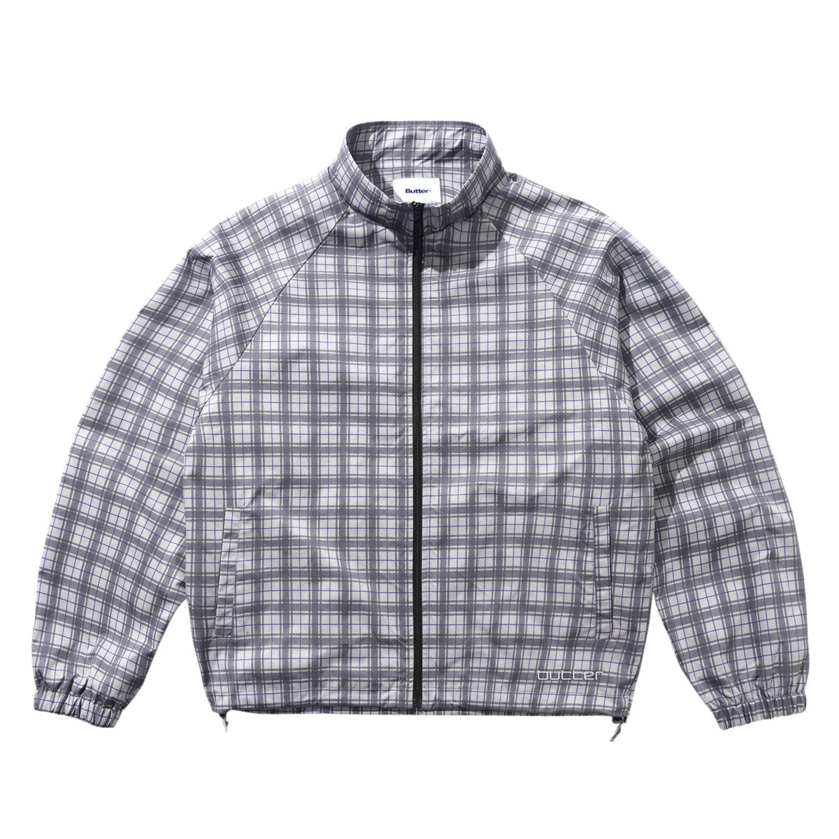 Butter Goods Plaid Nylon Jacket - Grey